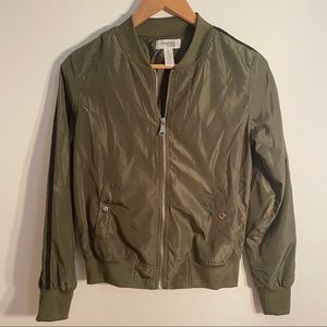 Olive Charlotte Russe bomber jacket 🦩